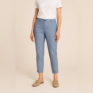 Talbots Blue Straight Leg Midi Relaxed Chino Pants 10p